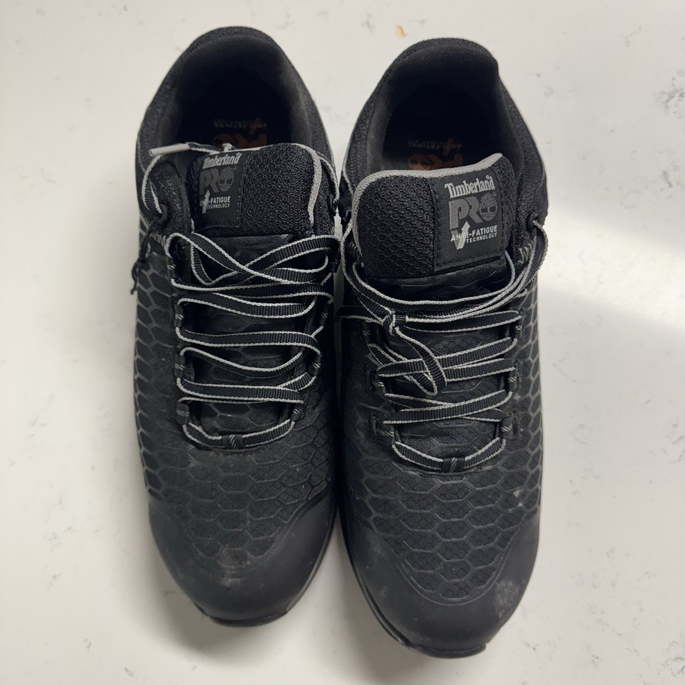 TIMBERLAND‎ PRO Black Alloy Toe Cap Removable Athletic Shoe Men's Size 11 W - Picture 2 of 9